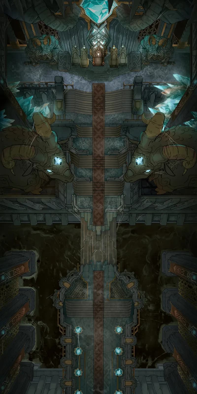 Dwarven Throne Hall map, Abandoned variant thumbnail