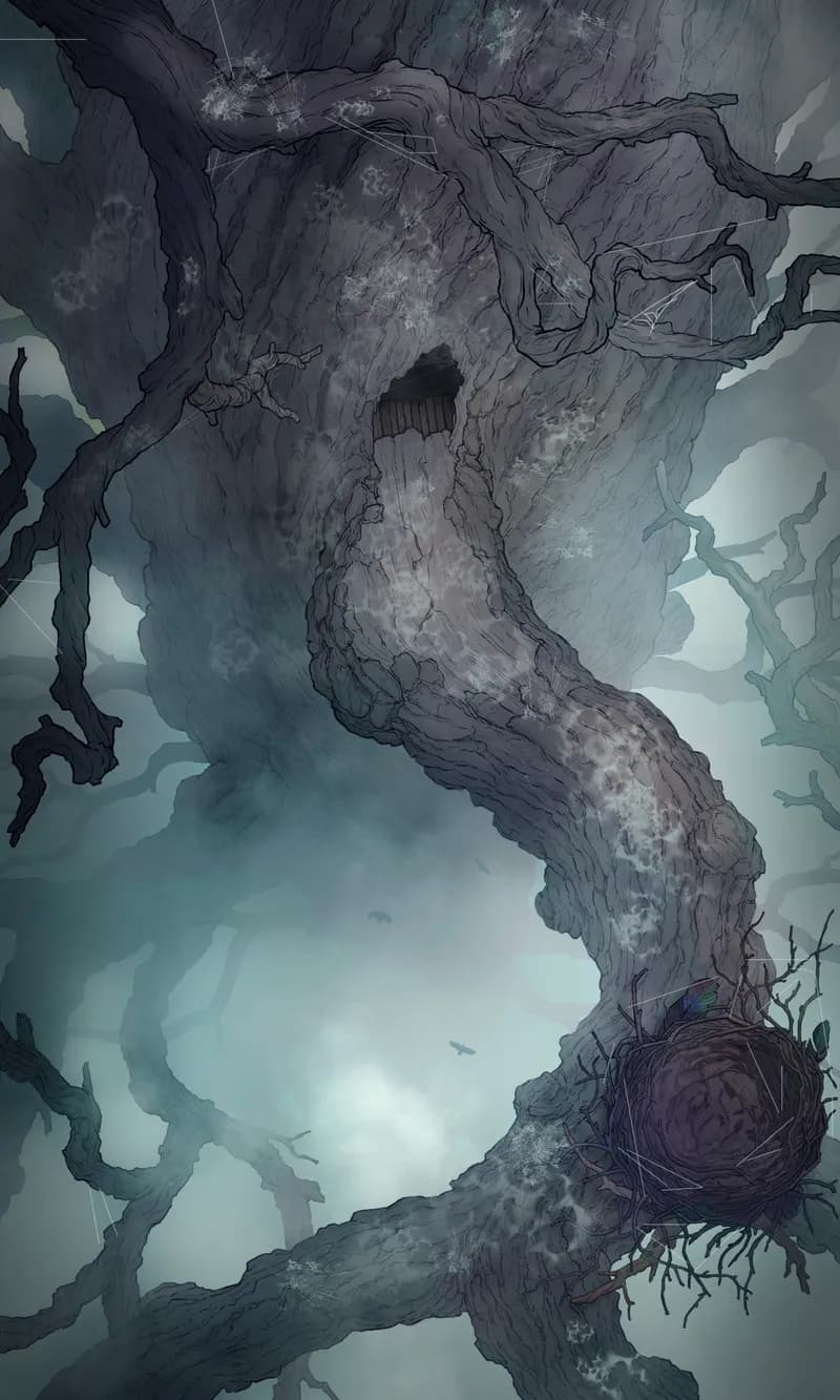 Yggdrasil Branch Overlook map, Haunted Spiders variant thumbnail