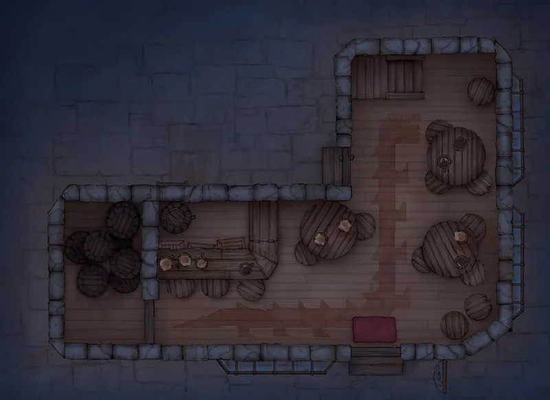 City Streets map, Lonely Behir Ground Floor Night variant thumbnail