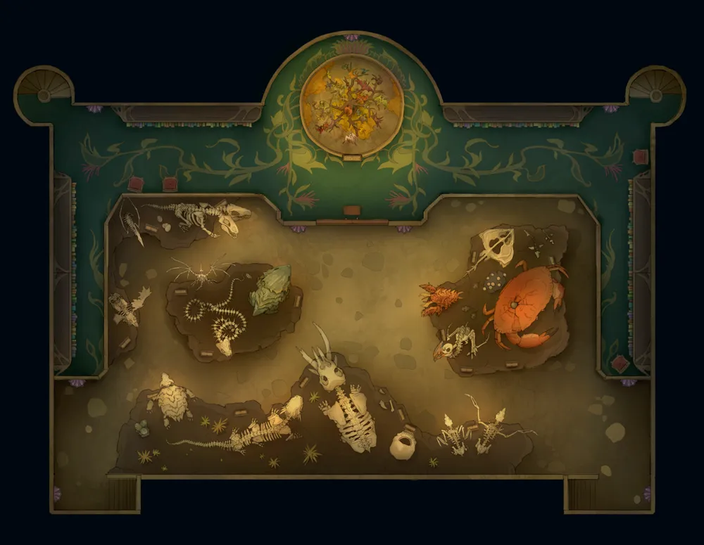 Great Library map, B3 Bestiary Room Day variant thumbnail