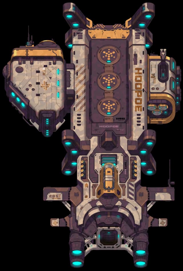 Hoopoe map, Golden Lightning Exterior variant