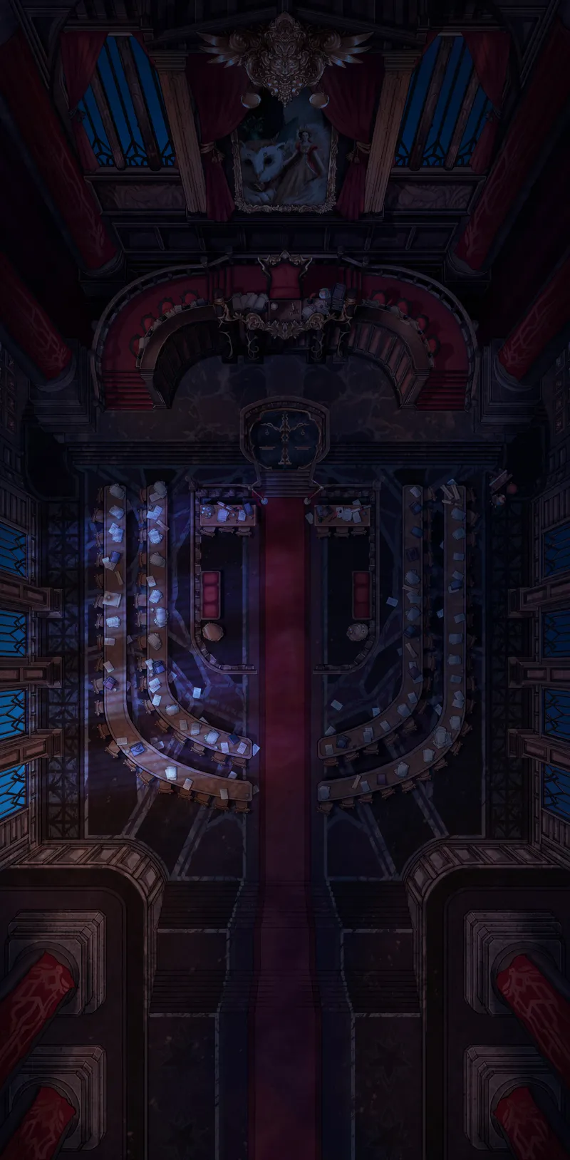 Court of Justice map, Night Moonlight variant thumbnail