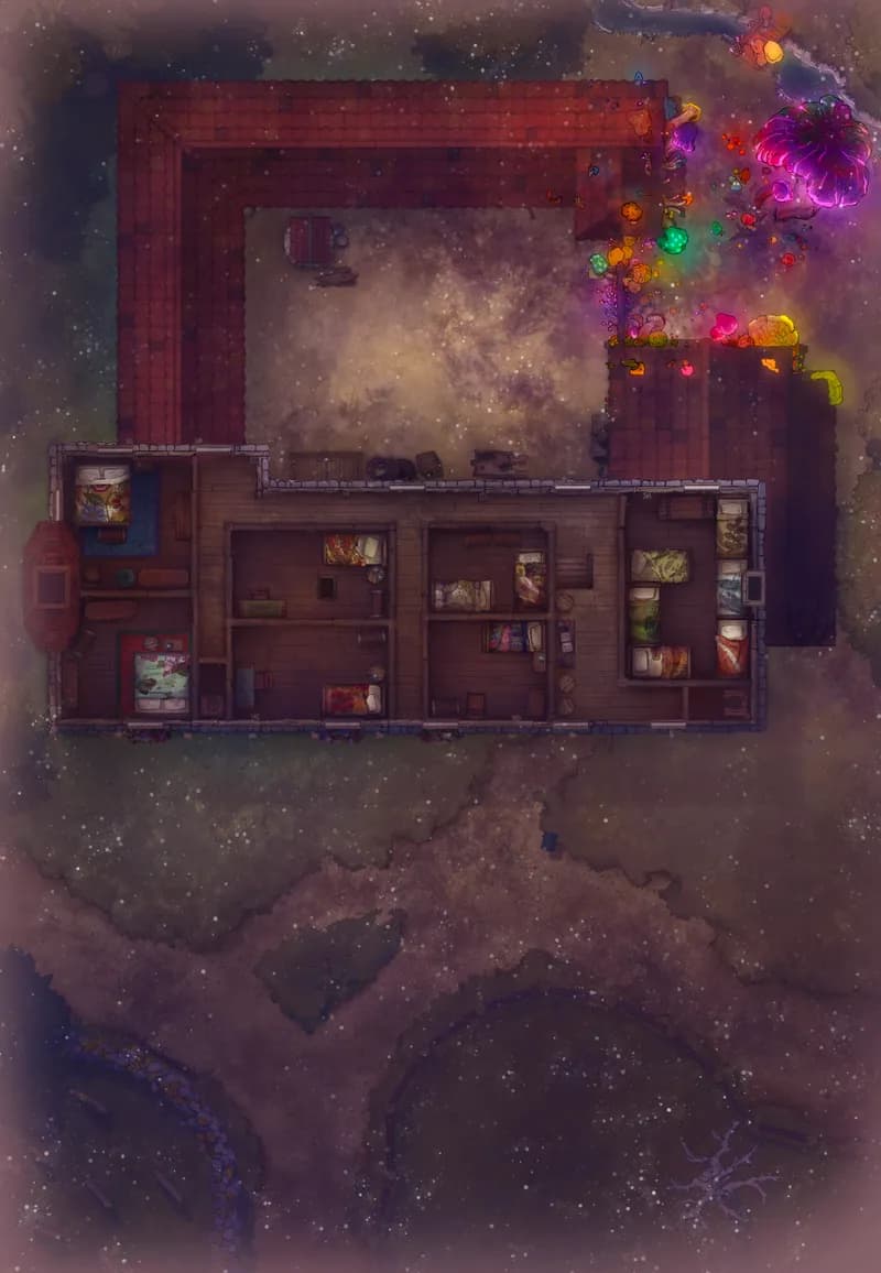 Ages of the Vale: Coaching House map, Upstairs Shroom Storm variant thumbnail