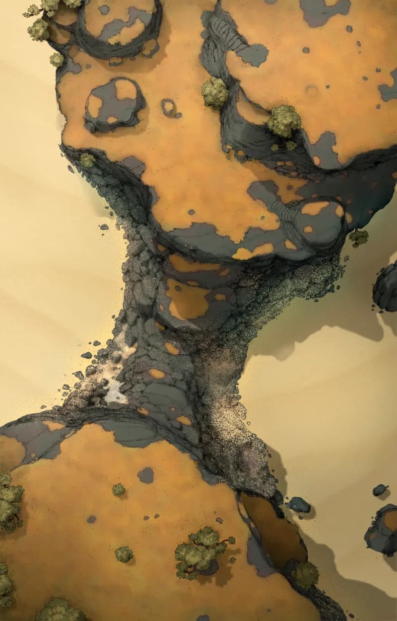 Ropebridge Chasm map, Desert variant thumbnail