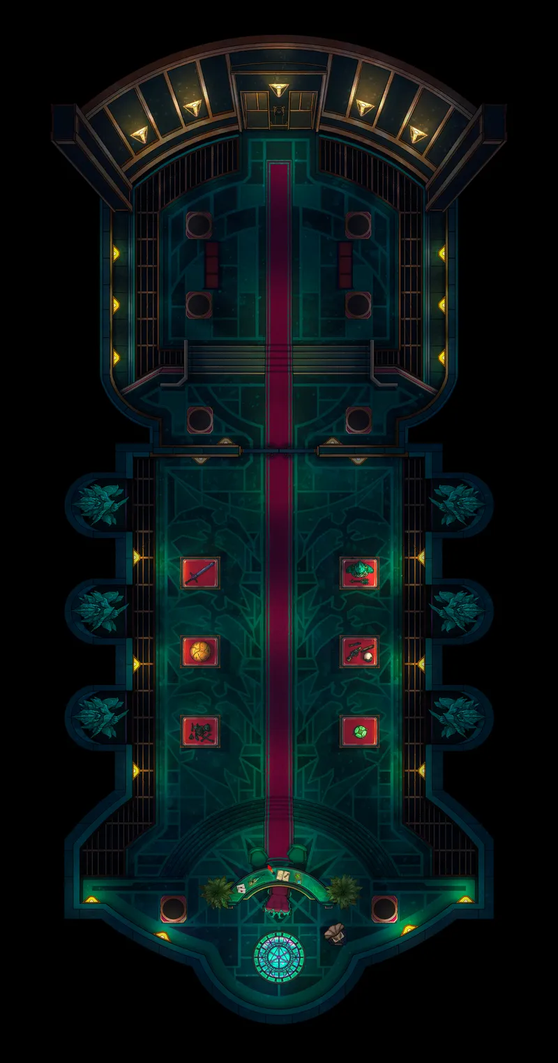 Wizard Bank Interior map, Floor B2 Original Night variant thumbnail