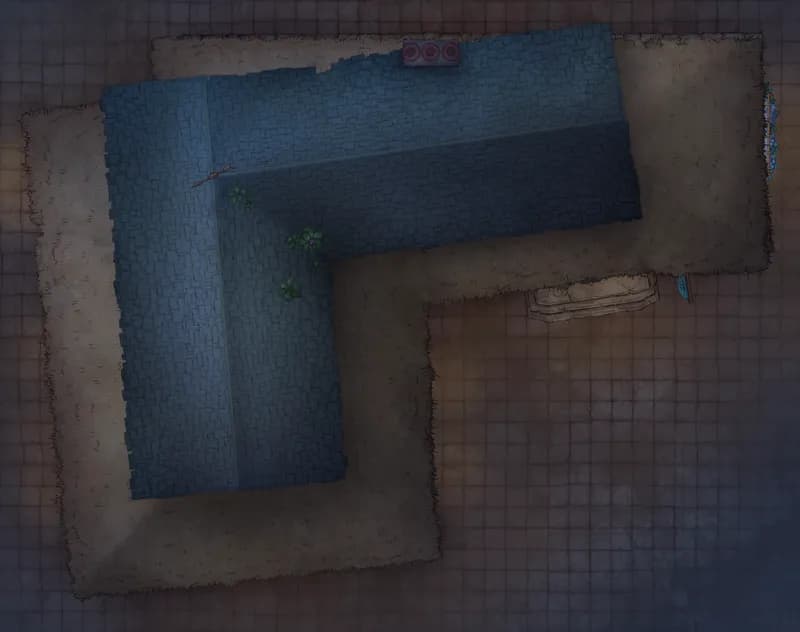 City Streets map, Venerable Swordsman Inn Roof Night variant thumbnail
