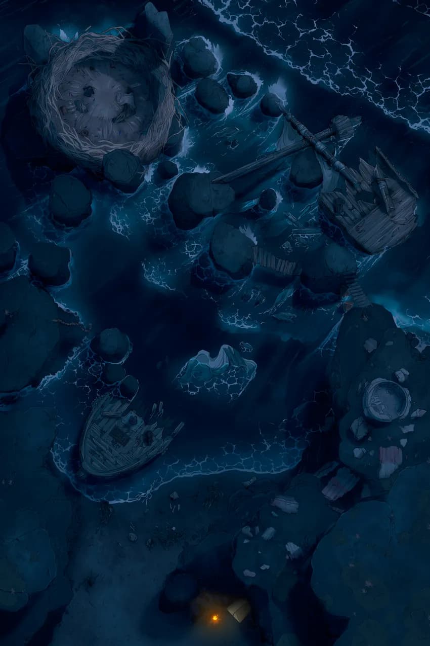 Harpy Cove map, Camp Night variant thumbnail