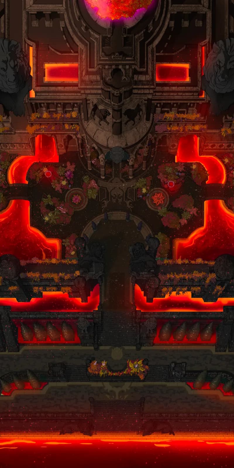 Hanging Gardens map, Lava variant