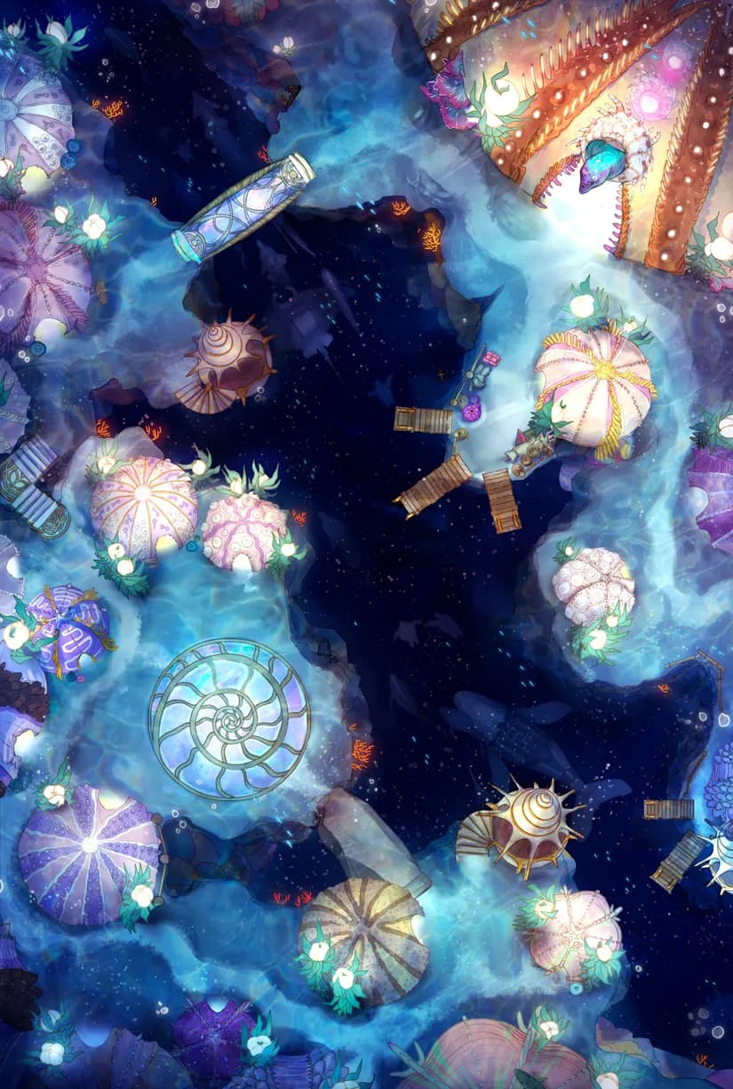 Merfolk Marina map, No Whale Day variant thumbnail