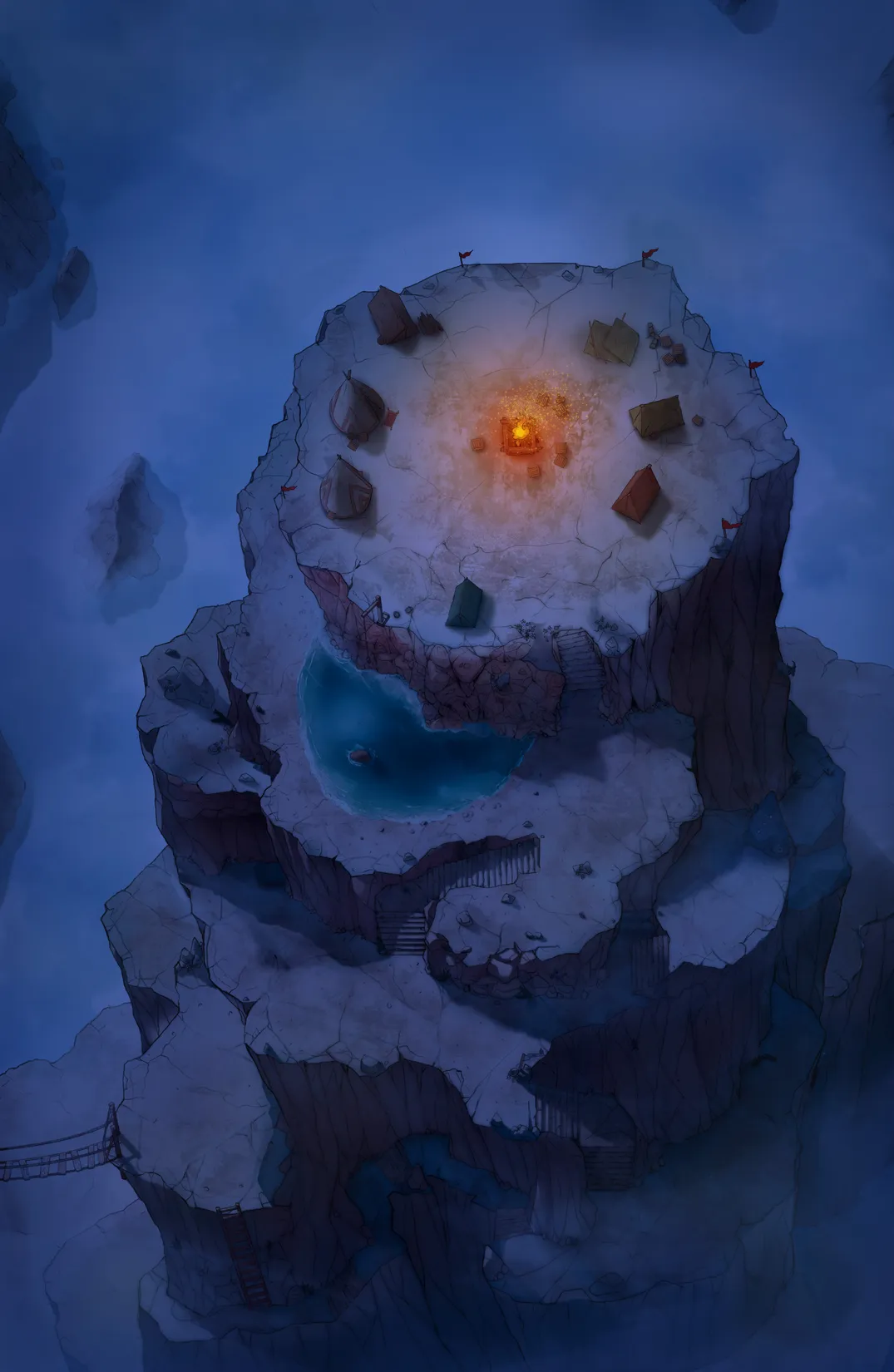 Mountaintop Observatory map, Camp Night variant thumbnail