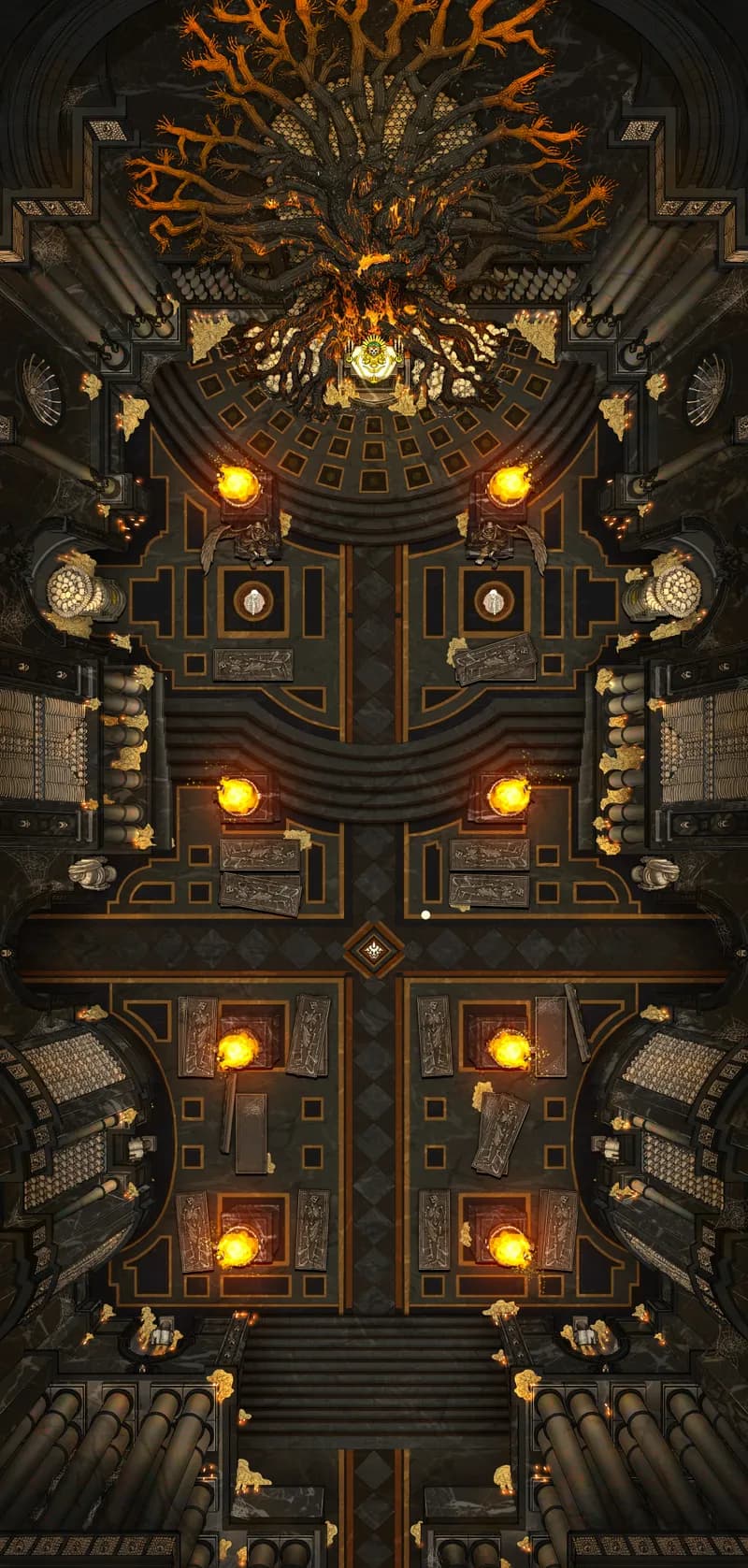 Bone Dryad Ossuary map, Onyx Temple variant thumbnail