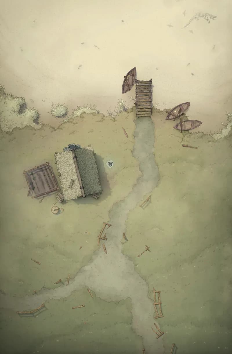 Serene Lakeside map, Dry Lake Bed Day variant thumbnail