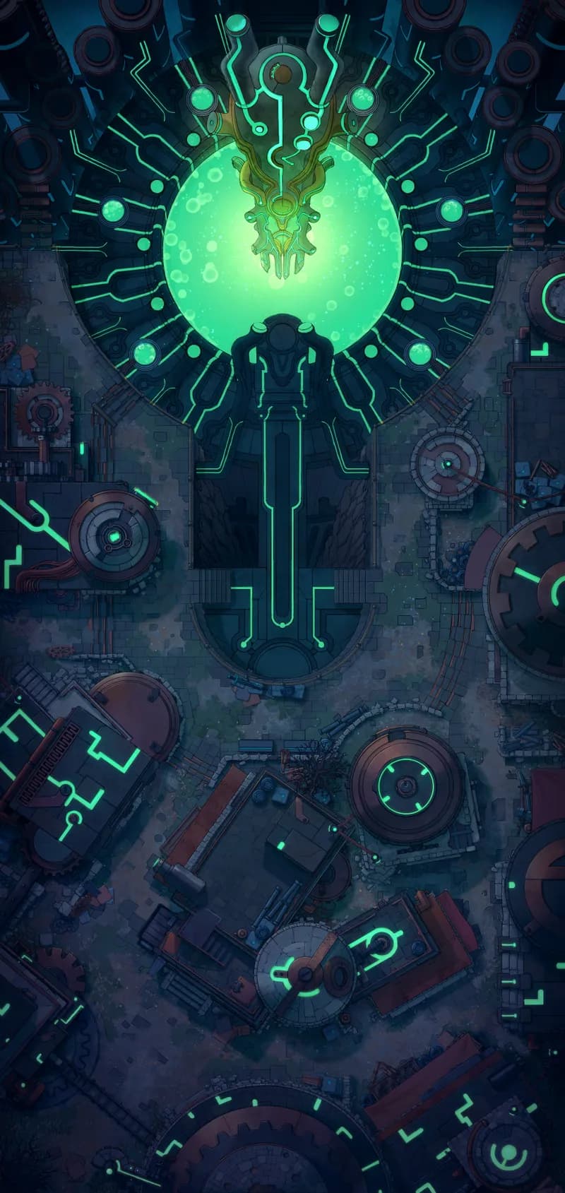 Warforged City Centre map, Night Lights variant thumbnail