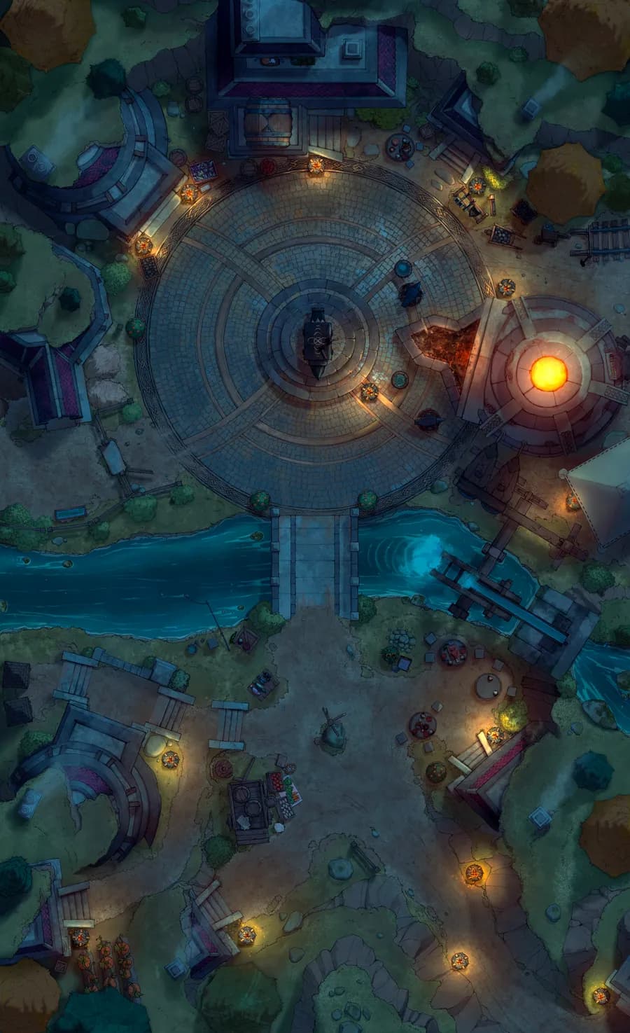 Overground Dwarven City Center map, Original Night variant thumbnail