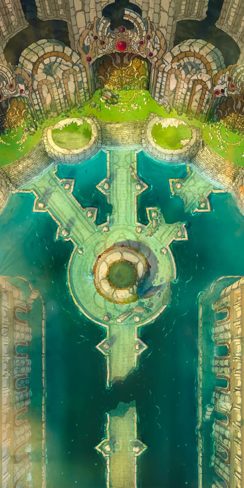 Flooded Fey Ruins map, Clean variant thumbnail