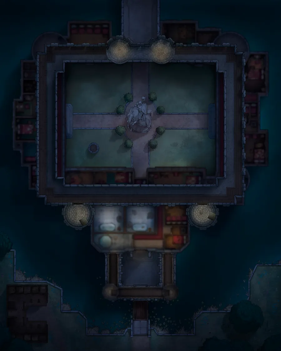 Palace Outer Court map, Third Floor Original Lights On Night variant thumbnail