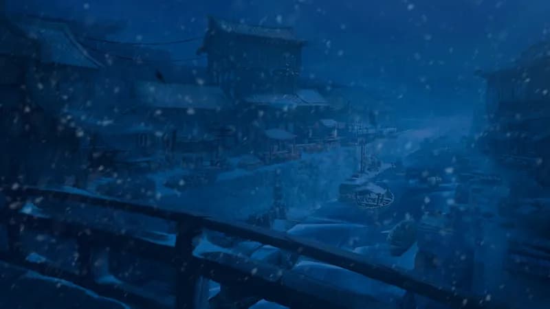 Floating Market map, Winter Night variant