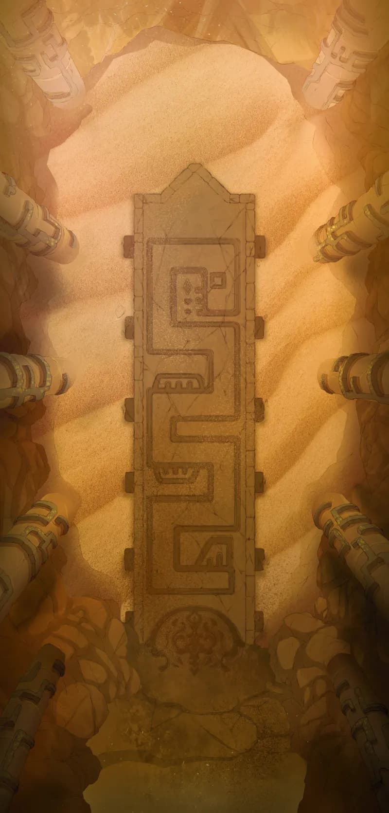 Secret Fey Fountain map, Desert Cave variant thumbnail