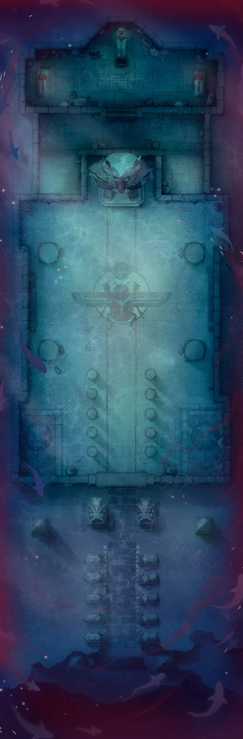 Pharaoh's Tomb map, Sharks Underwater Day variant thumbnail