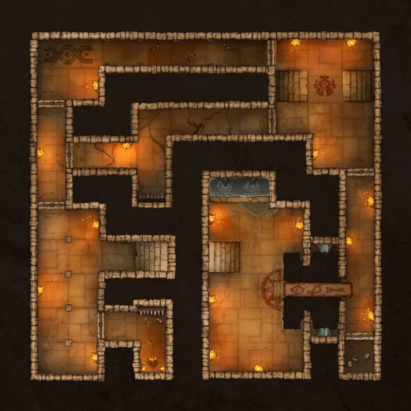 Temple of the Couatl Interior map, Floor 2 variant thumbnail