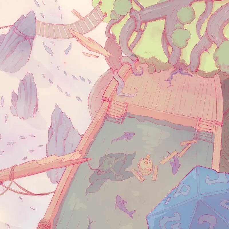 Realm of Dreams map, Bottom Right Pirate Ship Day variant thumbnail