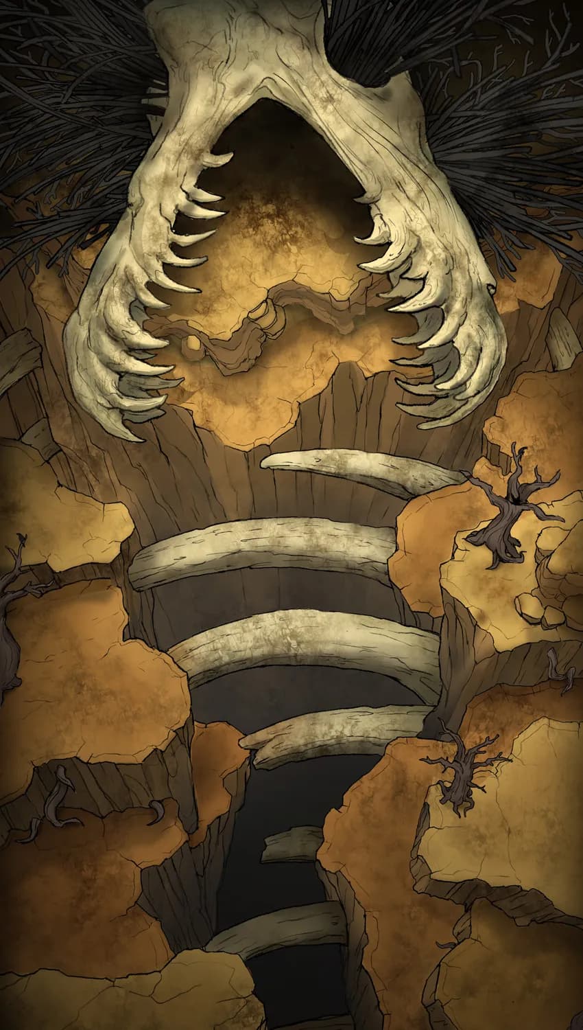Annis Hag Lair map, Natural variant