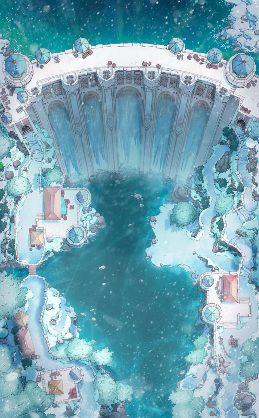 Fortified Dam map, Winter Day variant thumbnail