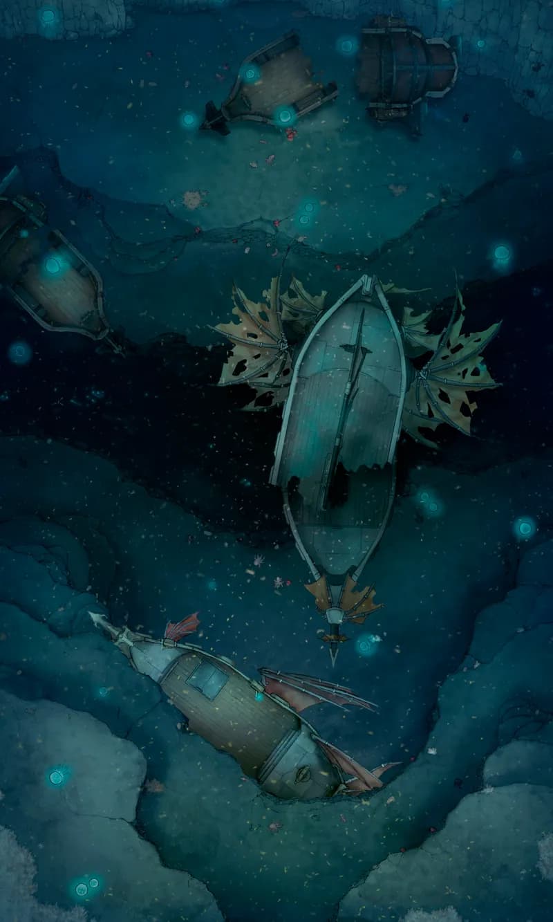 Abyssal Fall map, Zone 2 Ship Graveyard variant thumbnail