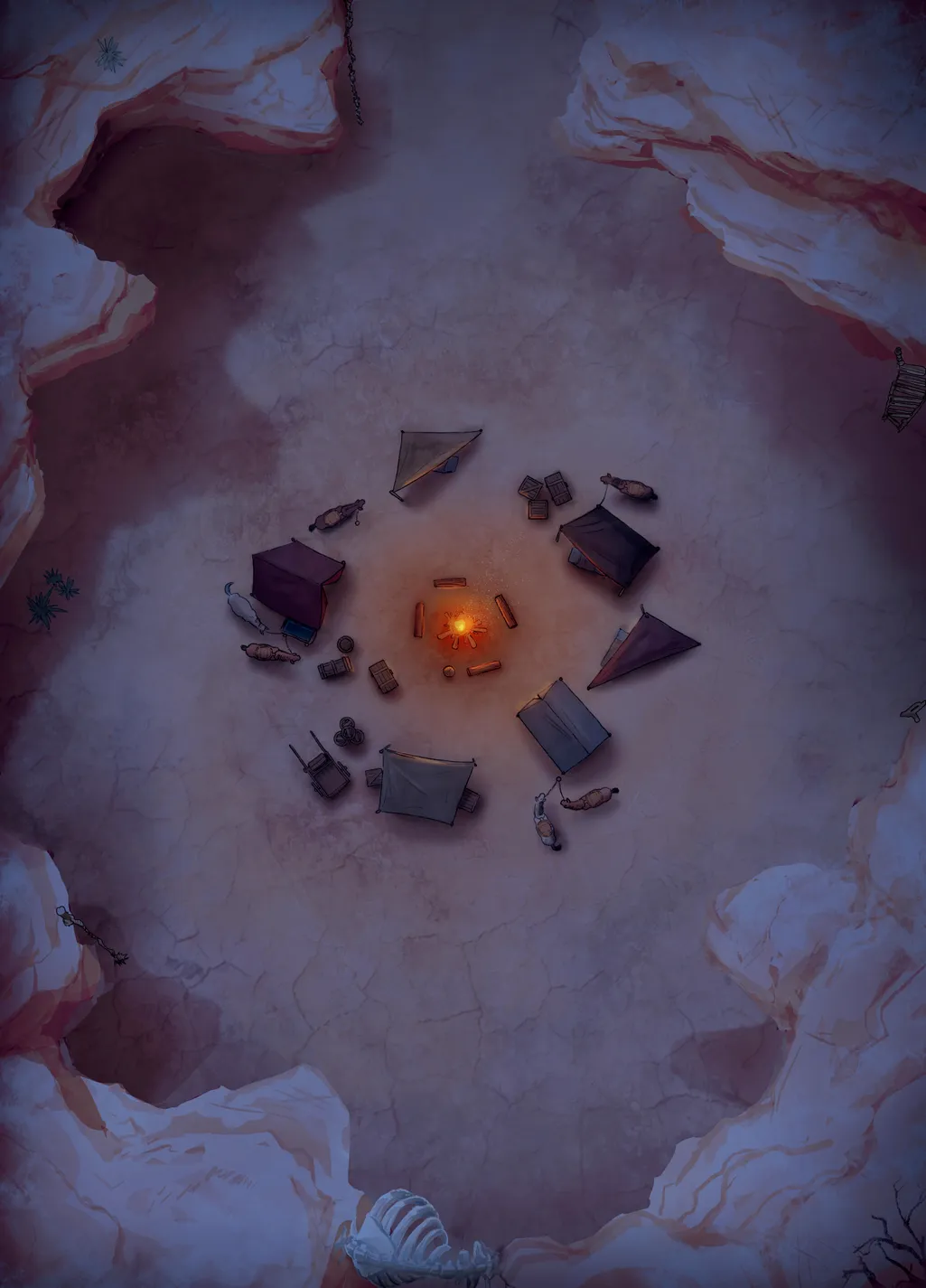 Desert Canyon map, Camp Night variant thumbnail