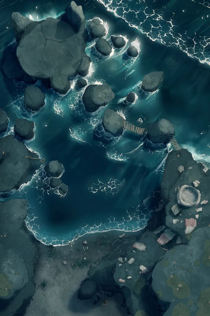Harpy Cove map, Natural Day variant thumbnail