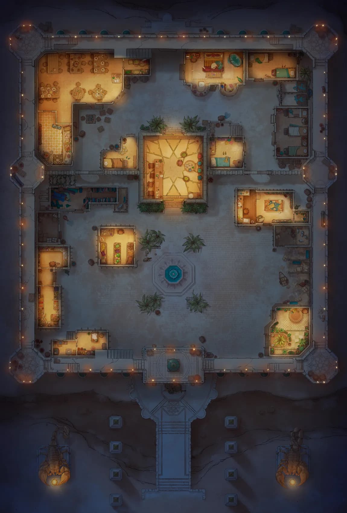 Desert Caravanserai map, No Market Night variant thumbnail