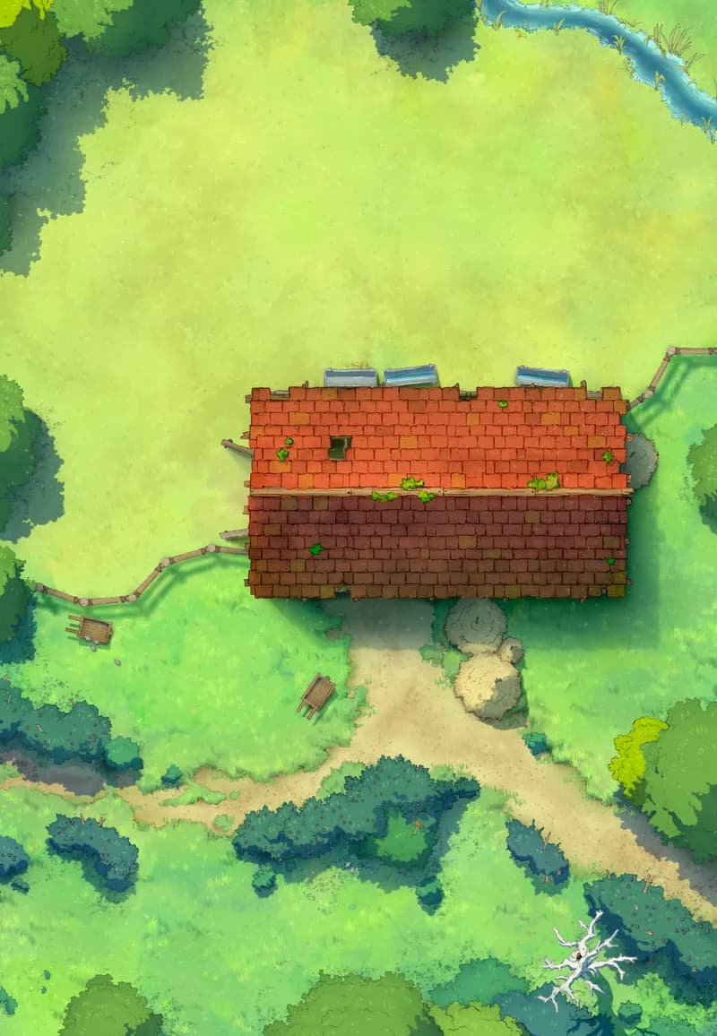 Ages of the Vale: Barn map, Roof Missing Sheep Day variant thumbnail