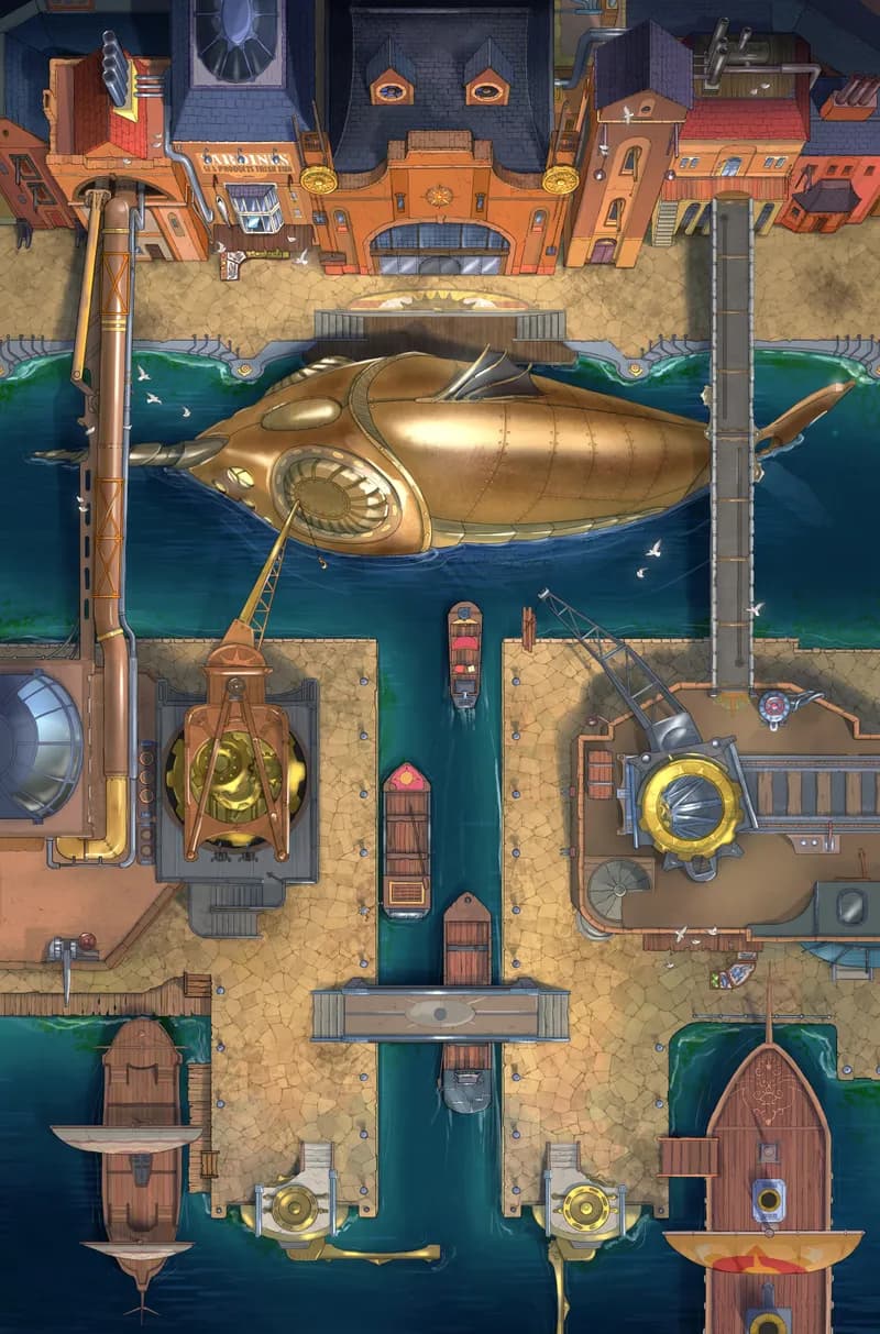 Iron Wharf map, No Props variant thumbnail