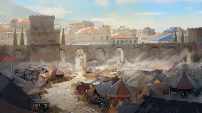 City Marketplace map, No Castle Day Empty variant