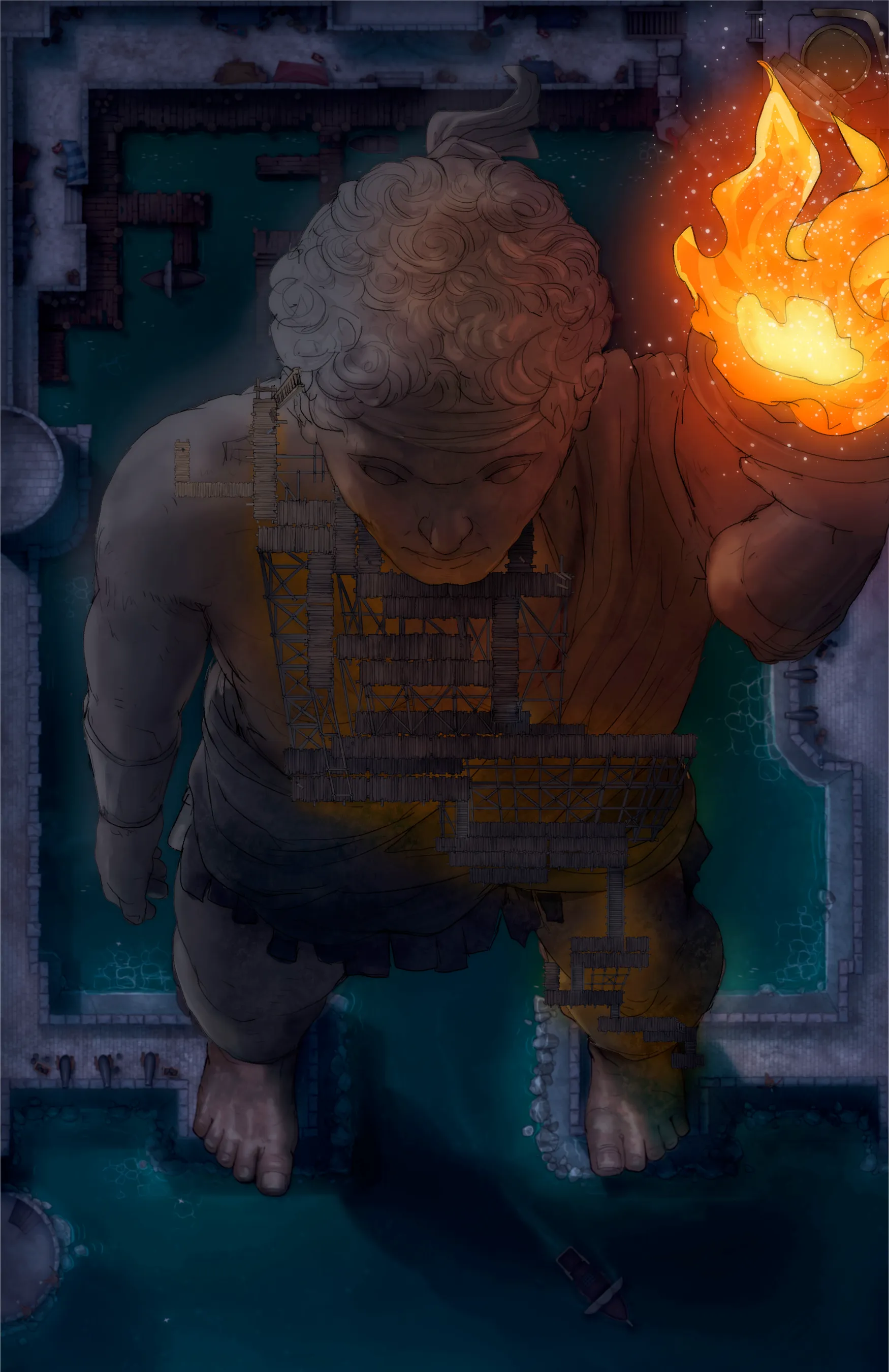 Colossus Port map, Colossus Construction Site Night variant thumbnail