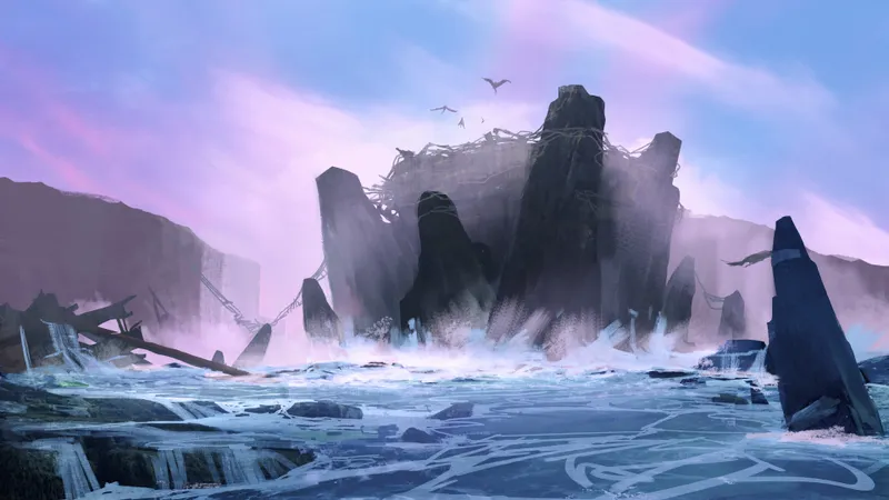 Harpy Cove map, Sunrise variant