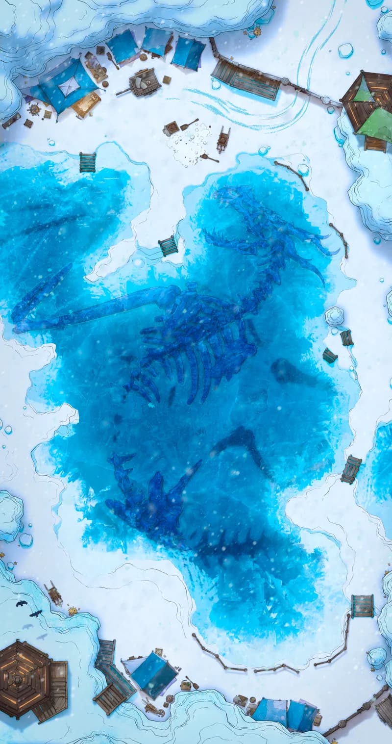 Archaeological Dig map, Winter Day variant thumbnail