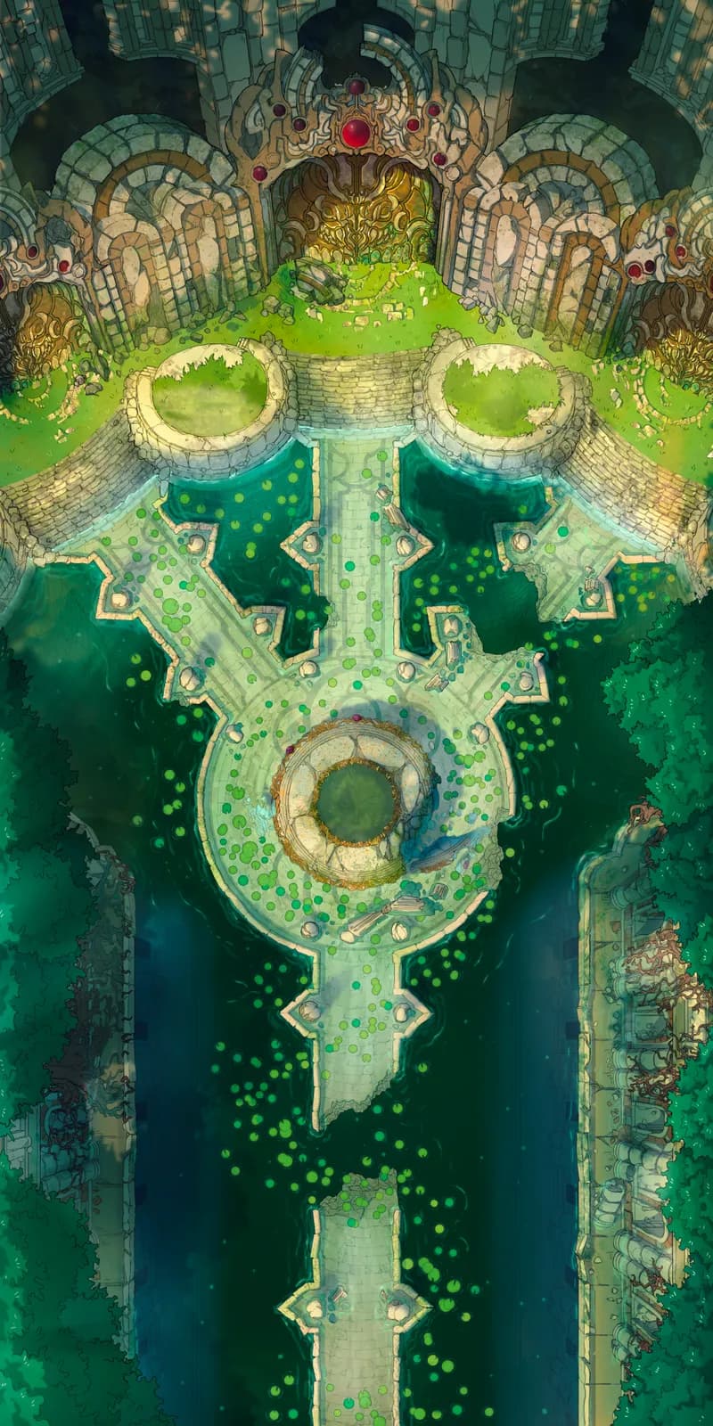Flooded Fey Ruins map, Swamp variant thumbnail
