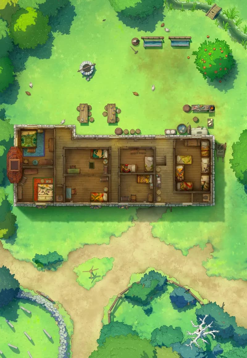 Ages of the Vale: Inn map, Upstairs Original Day variant thumbnail