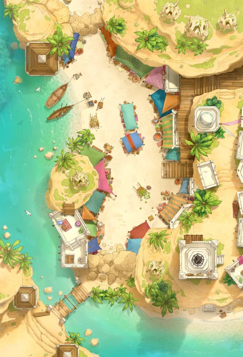 Beachside Bazaar map, Blockade 4 variant thumbnail