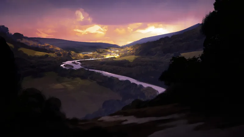 Adventurer's Guildhall map, Natural Sunset variant