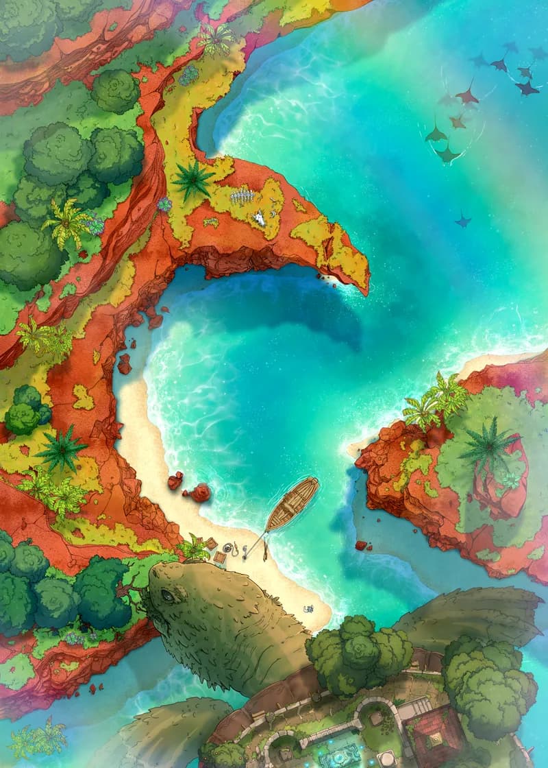 Beachside Cliff map, Guardian Landfall Day variant thumbnail