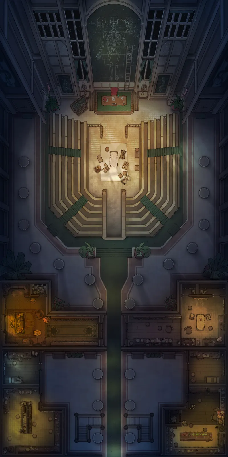 Experimental Surgery Theatre map, Floor 2 Blackboard Night Class variant thumbnail