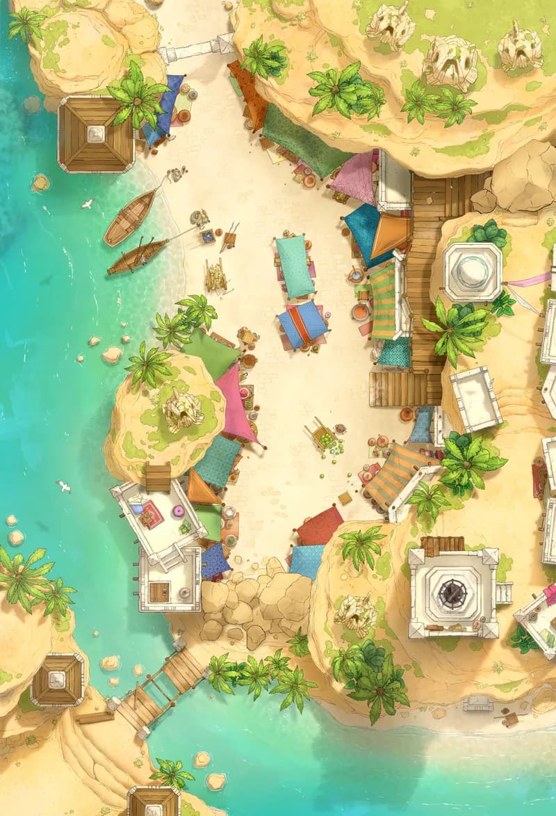 Beachside Bazaar map, Blockade 2 variant thumbnail