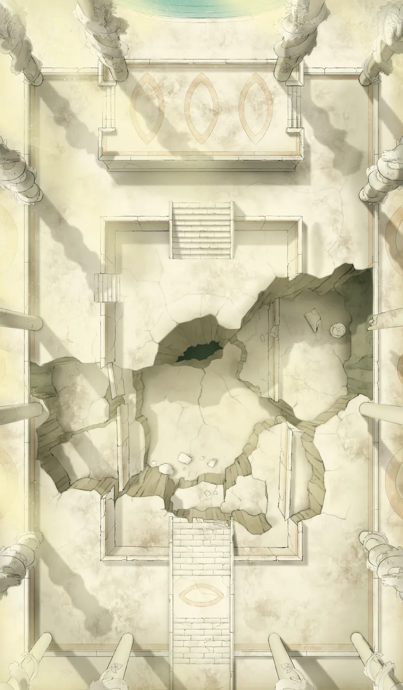 Ruined Courtyard map, Abandoned variant thumbnail