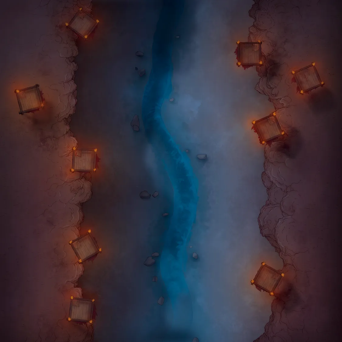 Midair Dragon Flight map, Canyon Outposts Night variant thumbnail