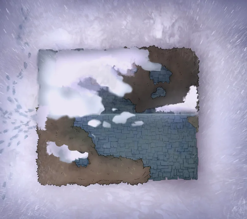 City Streets map, The Old Whiskey Warehouse Roof Snow variant thumbnail