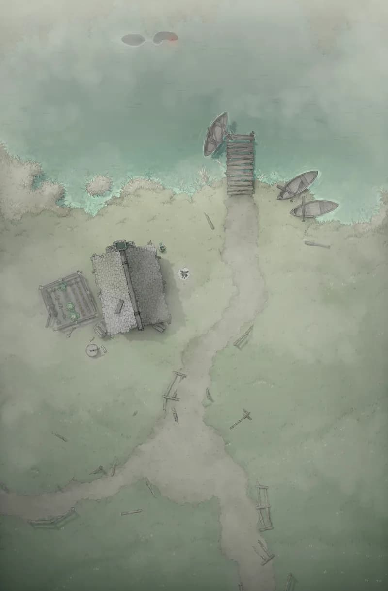 Serene Lakeside map, Foggy Nessy variant thumbnail