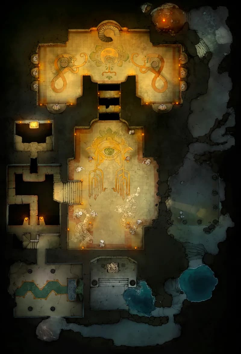 Temple of the Medusa map, Original variant