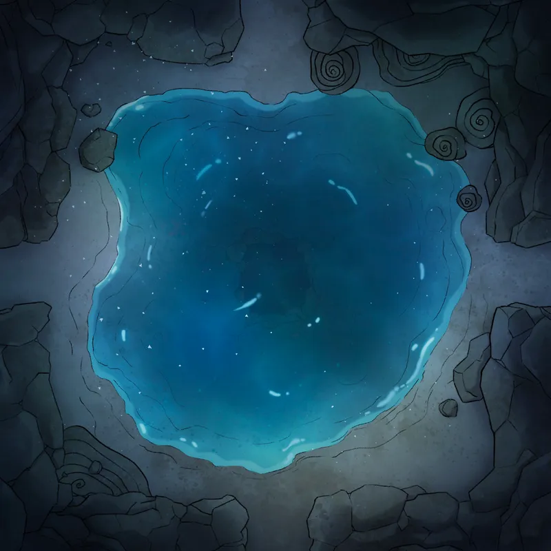 Modular Caves map, Underwater Springs Submerged Passageway variant thumbnail